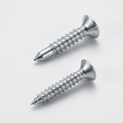 Countersunk fixing screws